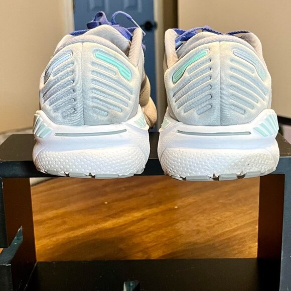 Brooks Adrenaline GTS 22 Women's Running Shoes Grey/White/Purple Colorway Size 8 - Picture 5 of 6